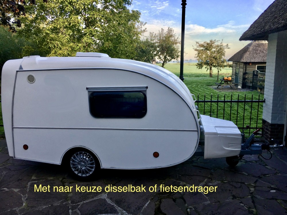 FLY Camptrailer Teardrop minicaravan fietsendrager of disselbak